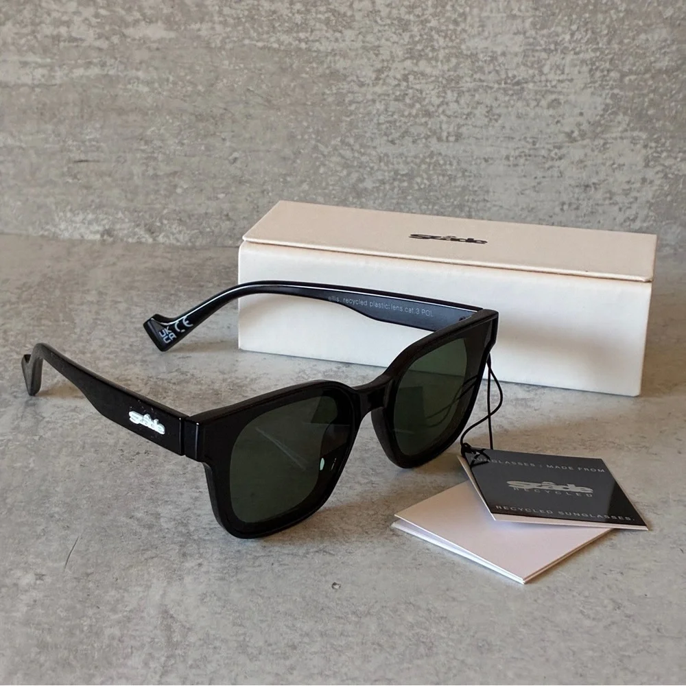 Szade “Ellis” Recycled Polarized Sunglasses – Black | NWT